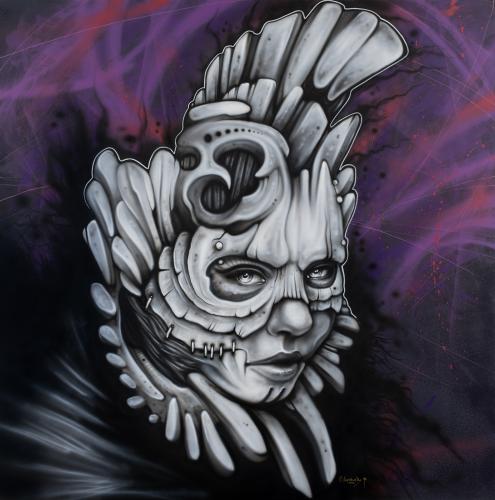 Bytost odjinud - Airbrush krok za krokem